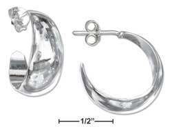 
Sterling Silver 22mm High Polish 3/4 Loop Post Earrings
