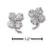 
Sterling Silver Small CZ Four Leaf Clover
