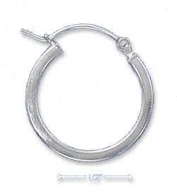 
Sterling Silver 18mm Lightweight Squared Hoop Earrings
