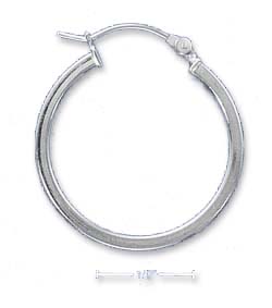 
Sterling Silver 20mm Lightweight Squared Hoop Earrings
