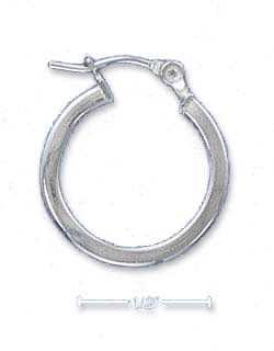 
Sterling Silver 16mm Lightweight Squared Hoop Earrings
