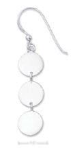 
Sterling Silver Triple Flat Circle French
