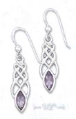 
SS Celtic Knot Earrings With 4x8mm Emeral
