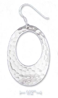 
Sterling Silver Hammered Fat Bottom Oval Earrings With
