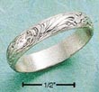 
Sterling Silver Scrolled Antiqued 3mm Wed
