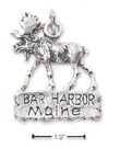 
Sterling Silver Bar Harbor Maine Sign Wit
