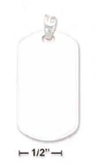 
Sterling Silver Mirror Finish Dog Tag 3/4
