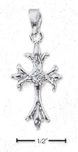 
SS Small Cross Pendant With Branched Ends
