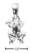 
Sterling Silver Swimming Frog With Sparki
