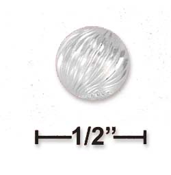 
Sterling Silver Twisted Corrugated 8mm Pendant Bead With 2.5mm Hole
