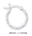 
SS 16mm Twisted Hoop With Ropings French 
