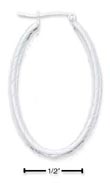
SS Rounded Rectangle Hoop Earrings With D
