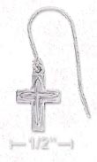 
Sterling Silver Tiny Cross With Raised In
