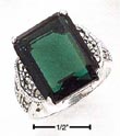 
Sterling Silver Marcasite With 13x16 Gree
