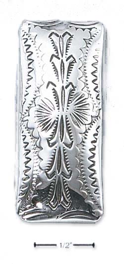 
Sterling Silver Southwest Stamped Money Clip *(Assorted Stamping Childrens)*
