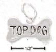 
Sterling Silver Dog Bone With Top Dog Ins
