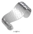 
Sterling Silver Dimpled Wave Cuff (Approx
