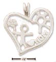 
Sterling Silver Heart With Child Flower a
