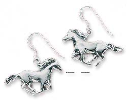 
Sterling Silver Horses In Motion French Wire Earrings
