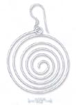 
Sterling Silver 35mm Wire Spiral French W
