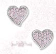 
SS 14mm Pink Pave CZ Contemporary Heart P
