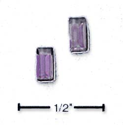 
Sterling Silver February Birthstone Austrian Crystal Post Earrings

