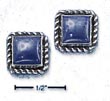 
Sterling Silver Square Roped Edge Lapis P
