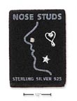 
Sterling Silver Nose Studs Set: Round Sta
