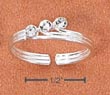 
Sterling Silver Dainty Triple Clear Cryst
