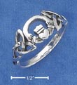 
Sterling Silver Claddaugh Ring With Celti
