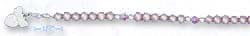 
Sterling Silver 6 Inch Childs Pink Freshwater Cultured Pearl Bracelet
