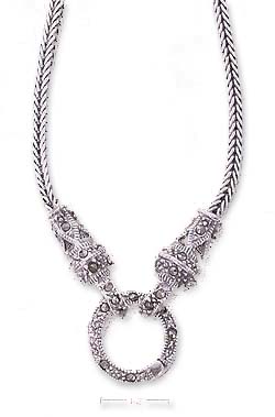 
Sterling Silver 18 Inch 2.5mm Foxtail Chain Necklace

