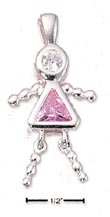 
Sterling Silver October Bead Girl Charm W
