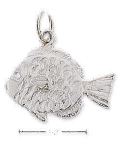 
Sterling Silver Small High Polish Kissing Fish Charm
