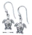 
Sterling Silver Mini Turtle Earrings On F
