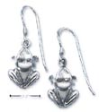 
Sterling Silver Medium Frog Earrings On F
