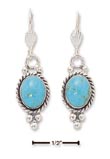 
Sterling Silver Oval Turquoise Earrings O
