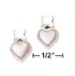 
SS 8mm Pink Mother Of Pearl Heart Kiss Po
