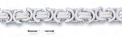 
Sterling Silver Flat Byzantine 6mm - 8 Inch Bracelet
