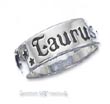 
Sterling Silver 7mm Antiqued Taurus Zodia

