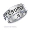 
Sterling Silver 7mm Antiqued Cancer Zodia

