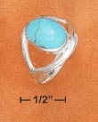 
Sterling Silver 10x13mm Oval Turquoise Ca
