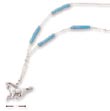 
SS 18 Inch LS Necklace With Turquoise Run

