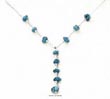 
SS 16 Inch LS Necklace With Turquoise Nug
