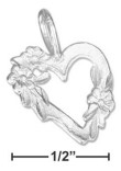 
Sterling Silver DC Heart With Wrapped Flo
