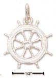 
Sterling Silver Small Captains Steering W
