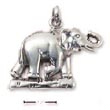 
Sterling Silver Elephant On Log With Trun
