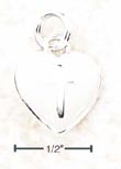 
Sterling Silver Enamel White Heart With C
