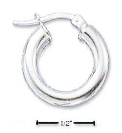 
Sterling Silver 18mm 4mm Stock French Lock Earrings

