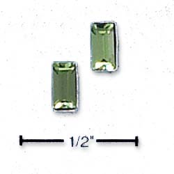 
Sterling Silver August Birthstone Austrian Crystal Post Earrings

